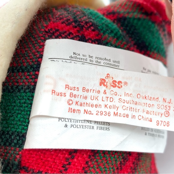 Russ Berrie Santa Country Folks Christmas Kris Kringle Santa Shelf Sitter Beans - Picture 9 of 11